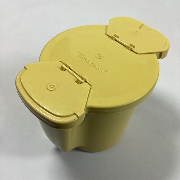 Vintage Tupperware Sugar Creamer Container Set Harvest Gold USA 574 577 - Picture 3 of 13
